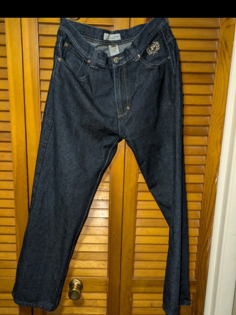 Vintage Phat Farm Classic Originals Men's Dark Blue Denim Jeans 36X34